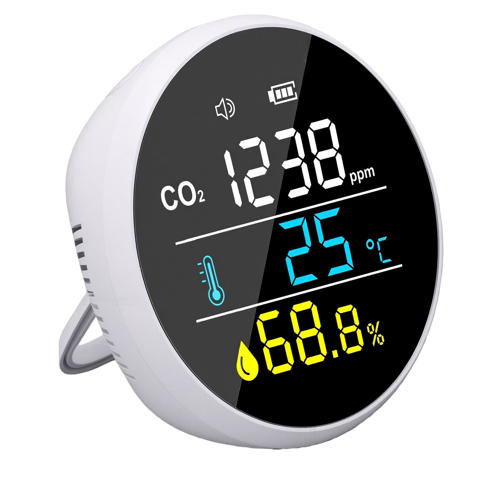 Annadue Monitor de Calidad del Aire para Pared, Detector de CO2 con