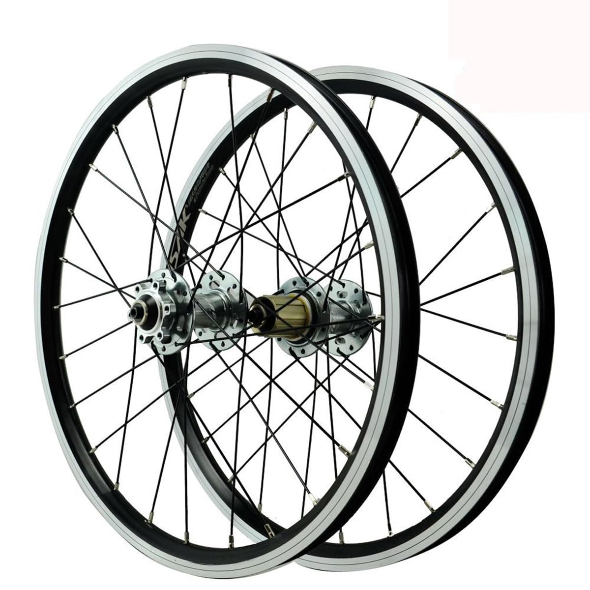 ZXGSXIOU 20 Inch Wheelset 406/451 Rims Disc Brake Folding Bikes Sealed Bearing Hubs 24H Support 7-12 Speed Cassette QR Wheel Set