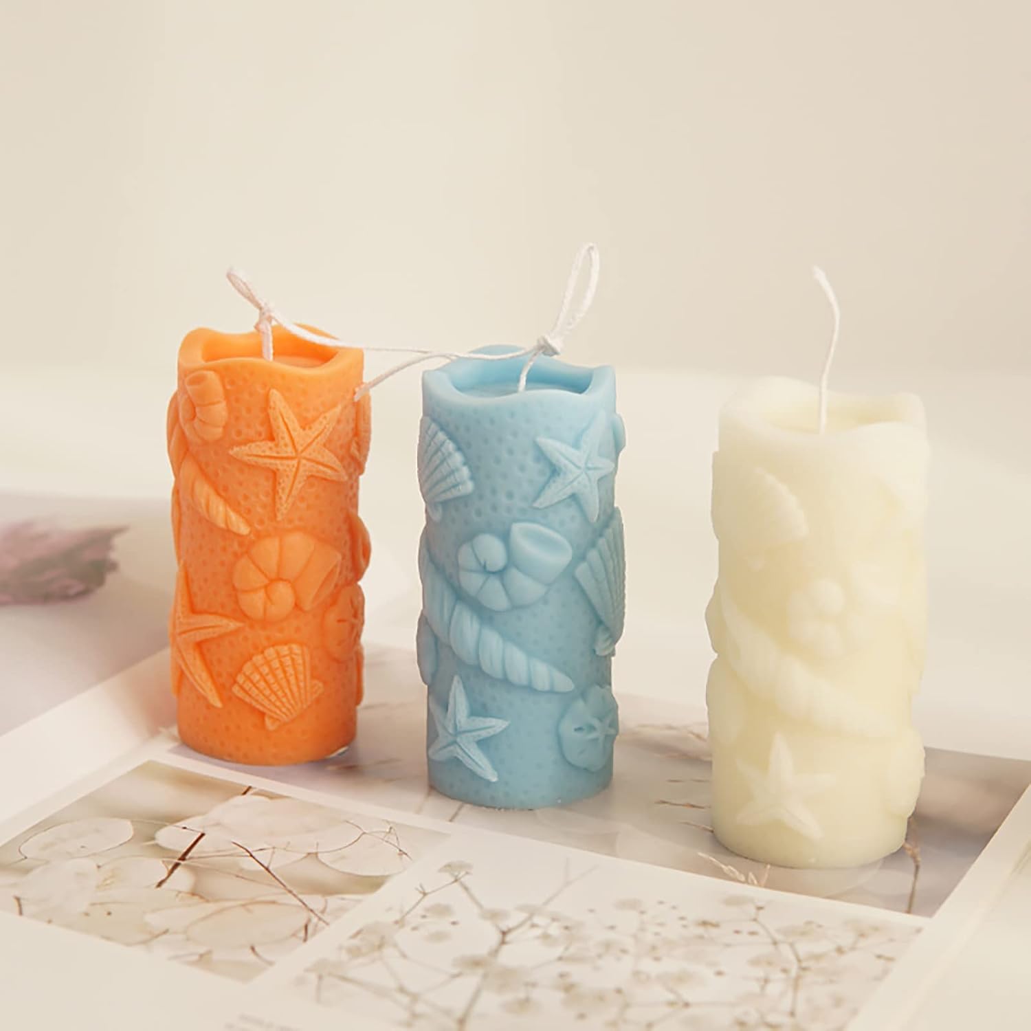 Shell Resin Mold Shell Cylinder Mold Shell Candle Mold Fish