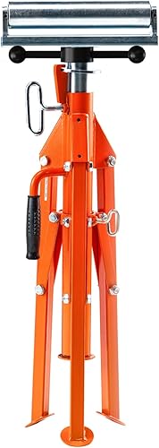 Miniatura 9 de VEVOR Soporte de rodillo, resistente soporte de herramientas de capacidad de carga de 2500 libras, altura ajustable de 28 a 52 pulgadas, diseño