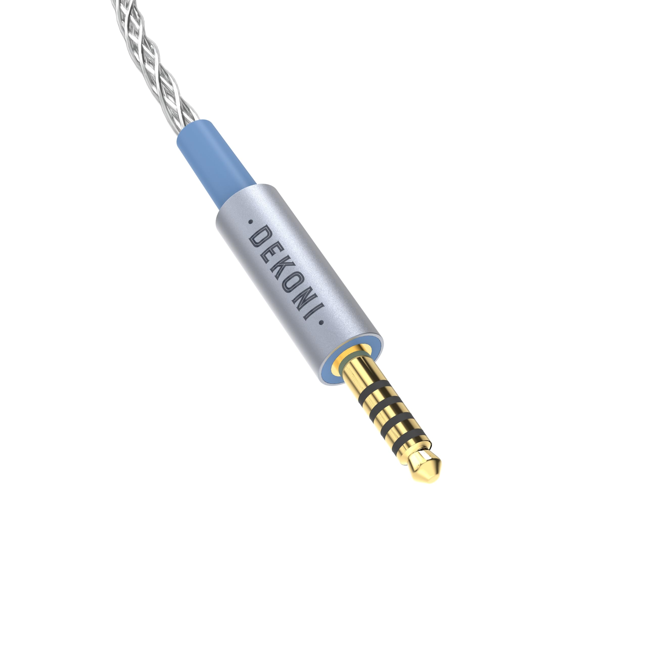 Dekoni Audio Ensemble - Cable modular para auriculares, compatible con auriculares Hifiman (trenzado plateado, 64 pulgadas)