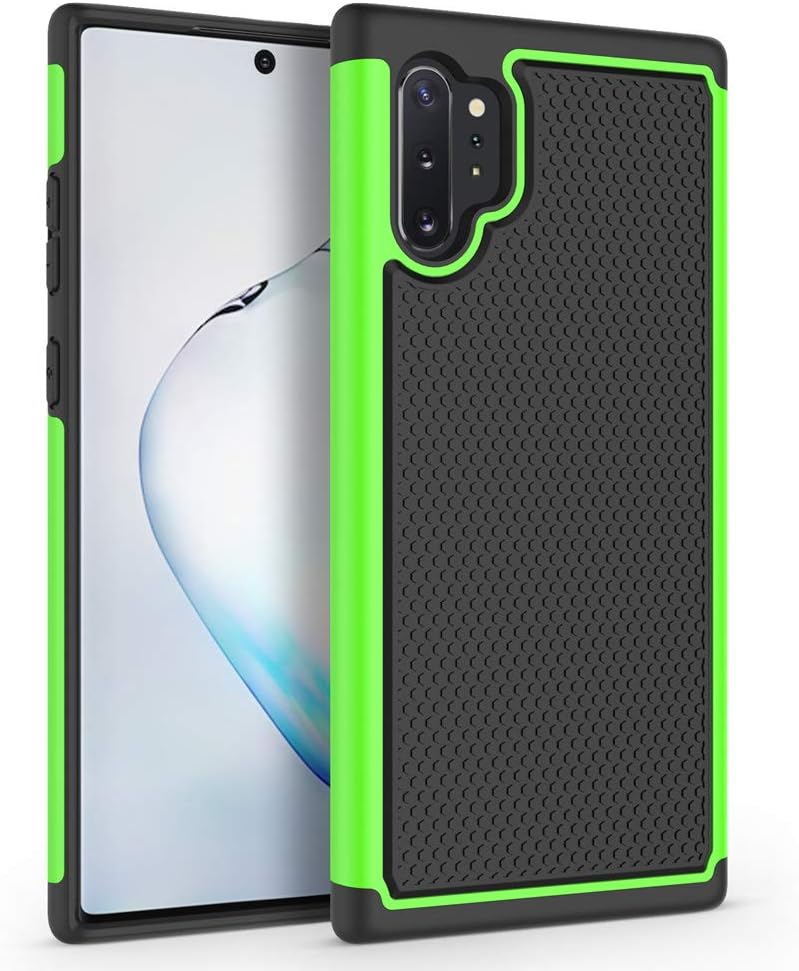 SYONER Shockproof Protective Phone Case Cover for Samsung Galaxy Note 10 Plus/Galaxy Note 10+ 5G (6.8", 2019) [Green]