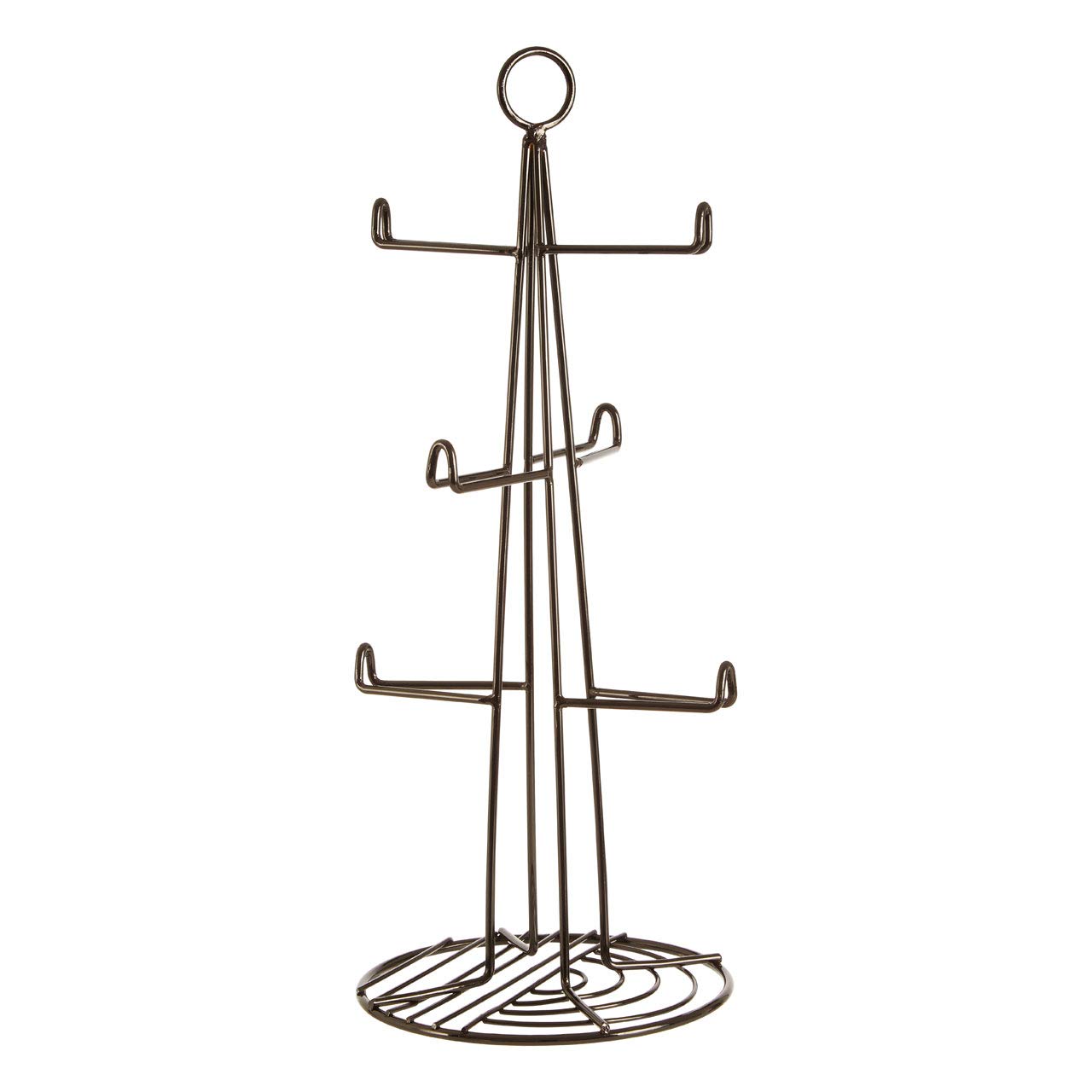 Premier Vertex 6 Cup Mug Tree, Black Nickel Finish