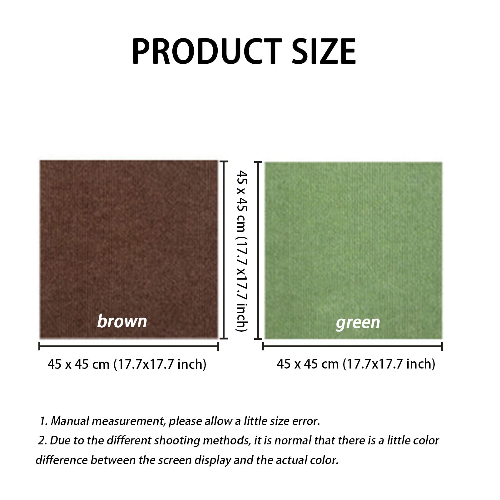 Moquette agugliata 14 pezzi di moquette autoadesiva, tappeto quadrato antiscivolo per interni, stacca e incolla, tappetini per giunzioni senza cuciture, resistente all'usura, facile da fare e da puli