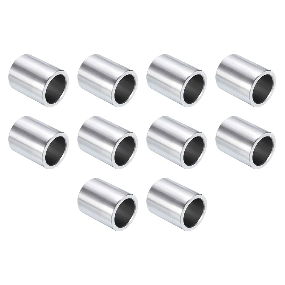 Sourcing Map 12pcs Aluminum Spacer 8.5mm Bore X 20mm OD X 10mm Length