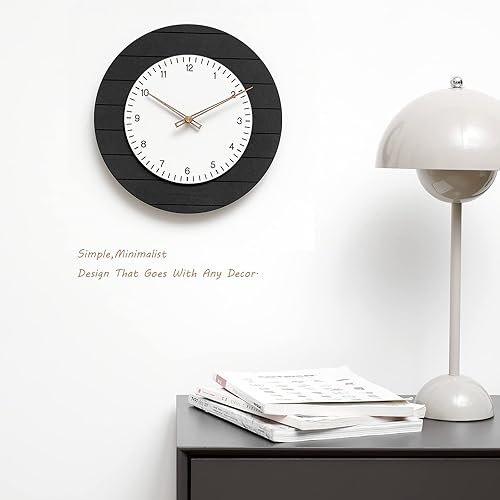 Miniatura 7 de Reloj de pared de madera retro moderno, arte de pared simple, moderno y elegante, mecanismo de cuarzo, materiales de calidad hechos de MDF y nogal