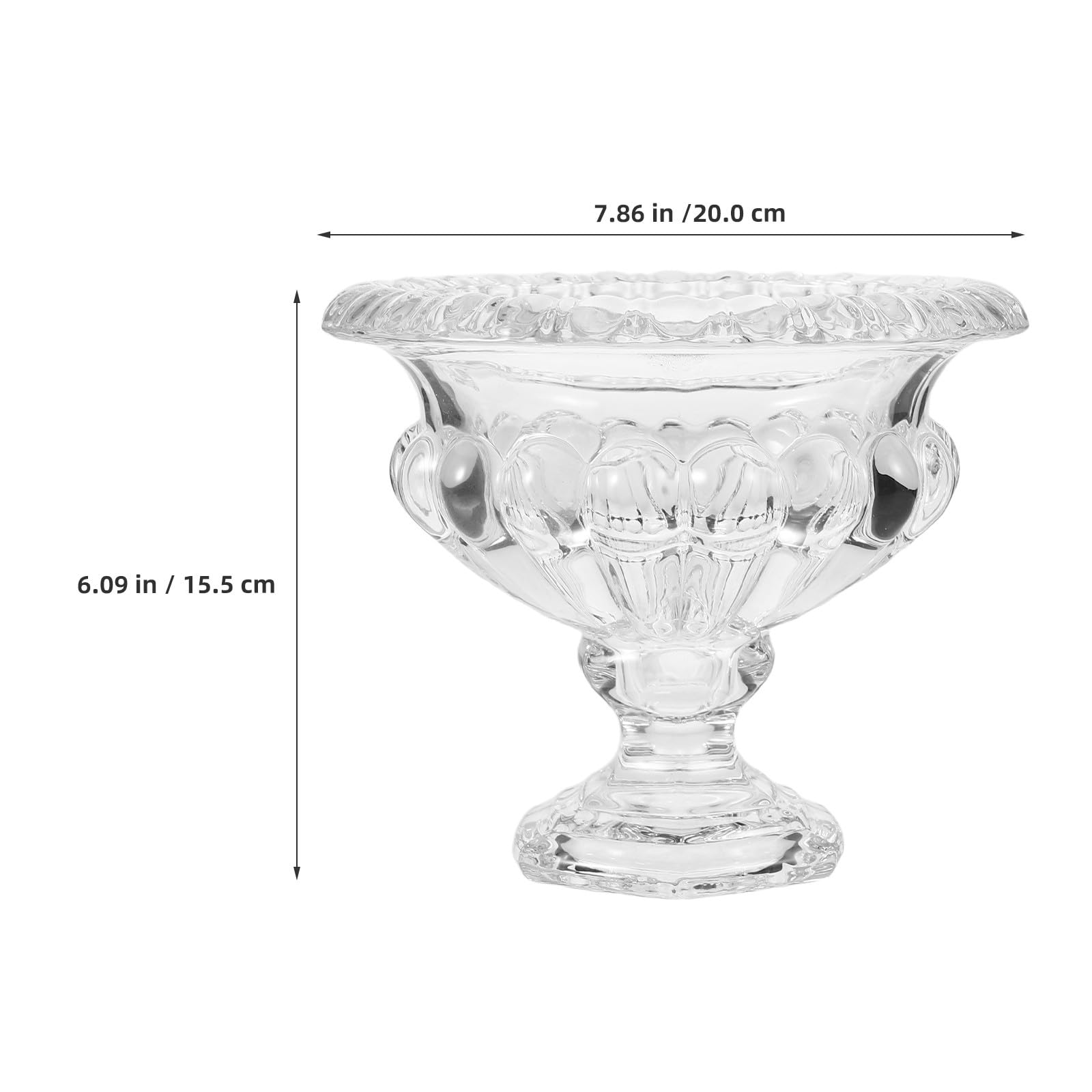 TOYANDONA Coppe Gelato Vetro in Stile Europeo, Coppette da Dessert in Vetro | Parfait Cups, Glass Prep Bowl, Pedestal Bowl, Ice Cream Glass Cup, Vacanze Estive