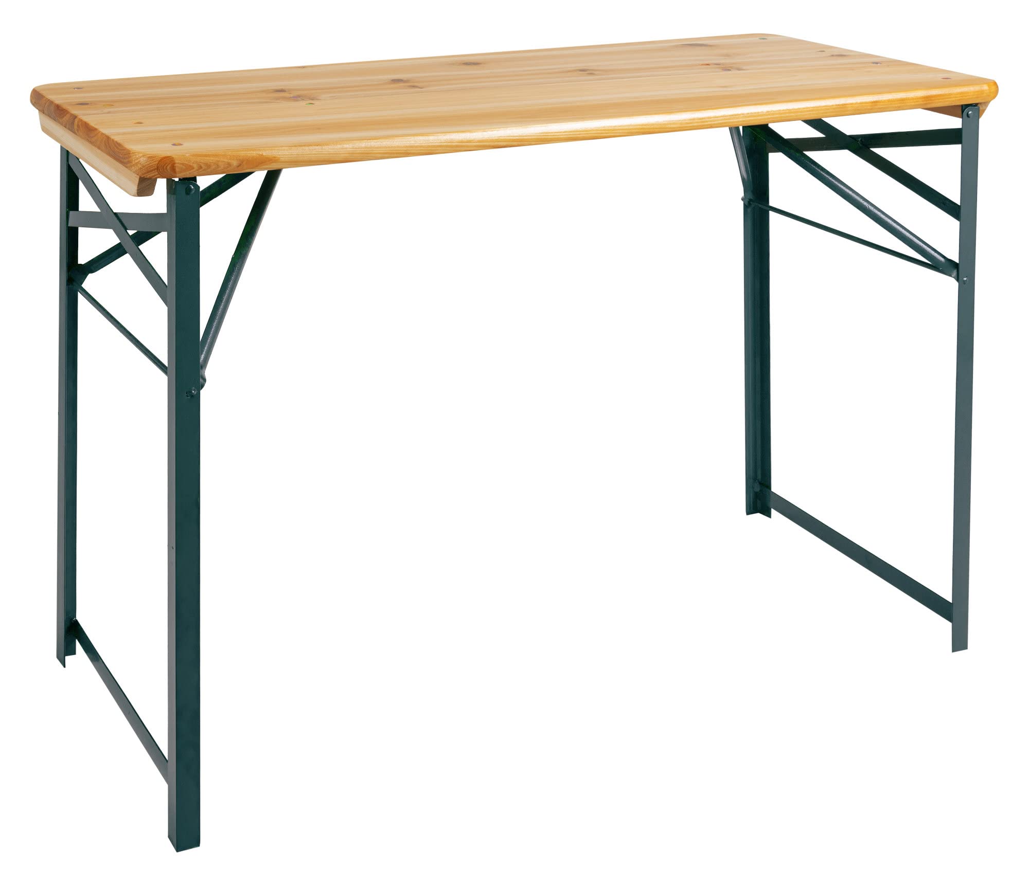 Stagecaptain BBT-119 Hirschgarten Bierzelttisch 119 cm - Robuster, kurzer Biertisch (119 cm lang) - Lackierte Oberfläche - Zusammenklappbar - Einfach zu verstauen und transportieren