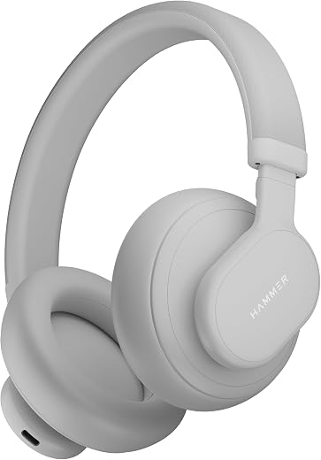 HAMMER Bash Max Over The Ear Wireless Bluetooth Headphones with Mic, Touch Control, Deep Bass, Upto 40 Hours Playtime, Blu...