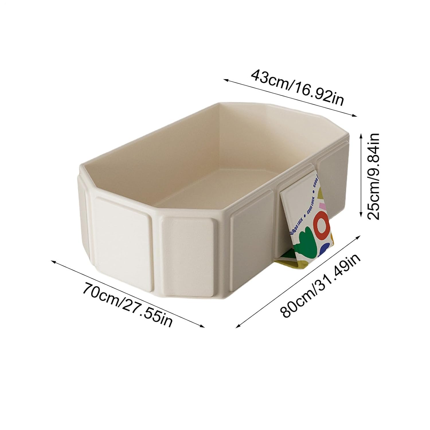 Portable Bathtub - Foldable Tub with Interactive Water Toys, 5 Balls and 2 Ducks Included, Large Shower Basin for Bath Time Fun, Safe and Durable Bathing Solution for Kids 0-8 Years