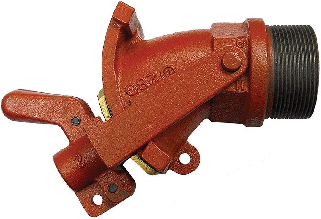 Cast Iron Gate Valve Bung Faucet for Drums and Barrels with 2" Bung Hole Standard 2 NPT Inlet | Two Year Manufacturers Limited Warranty