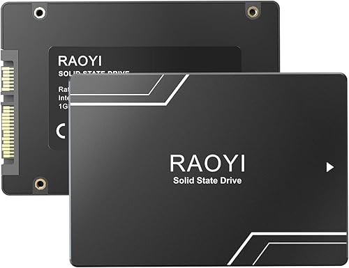 RAOYI SSD interno de 480 GB SATA III 2.5 "Unidad interna de estado sólido 3D NAND Flash SSD avanzado Disco duro interno de hasta 500 MBs SATA 3 SSD