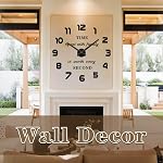 Vangold Moderne 3D Miroir acrylique métal luxe Frameless grand mur Stickers Horloges Style montres Heures DIY Décorations de décoration de chambre à domicile