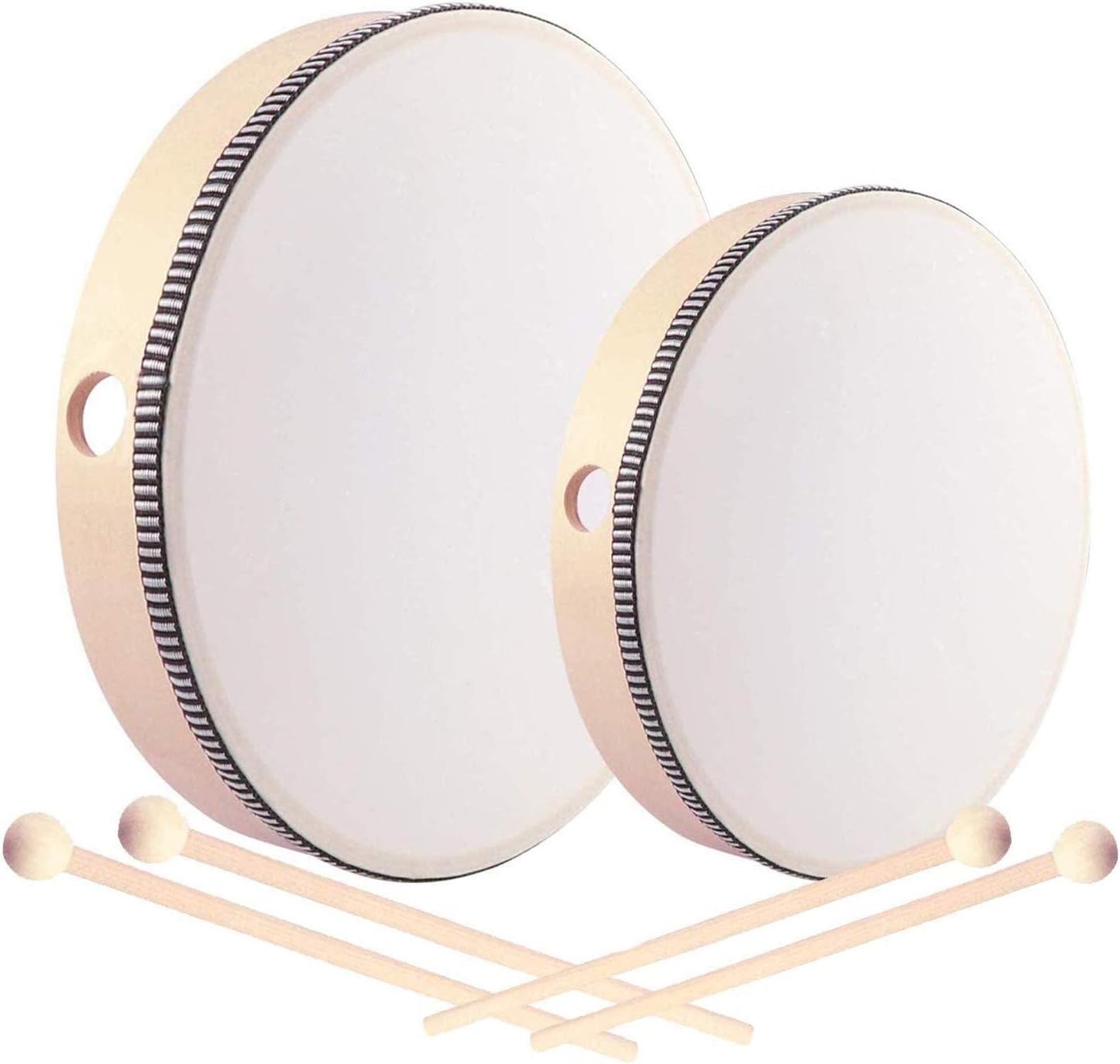 Floor Tom Trommel 25,4cm Für Kinder - Montessori Musikinstrument Mit 2 Schlägeln