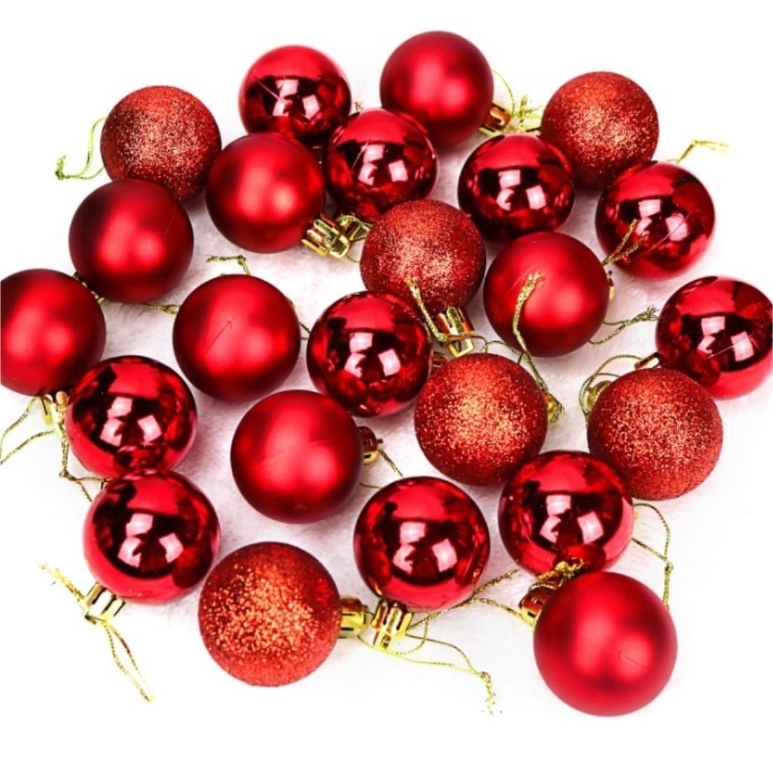 Palla di Natale Palline di Natale Set Di 24 Palline Di Natale, Decorazioni Infrangibili Per L'albero Di Natale, Ornamenti, Palline, Decorazioni Pendenti Natalizie, Decorazioni Natalizie Palle di Natal