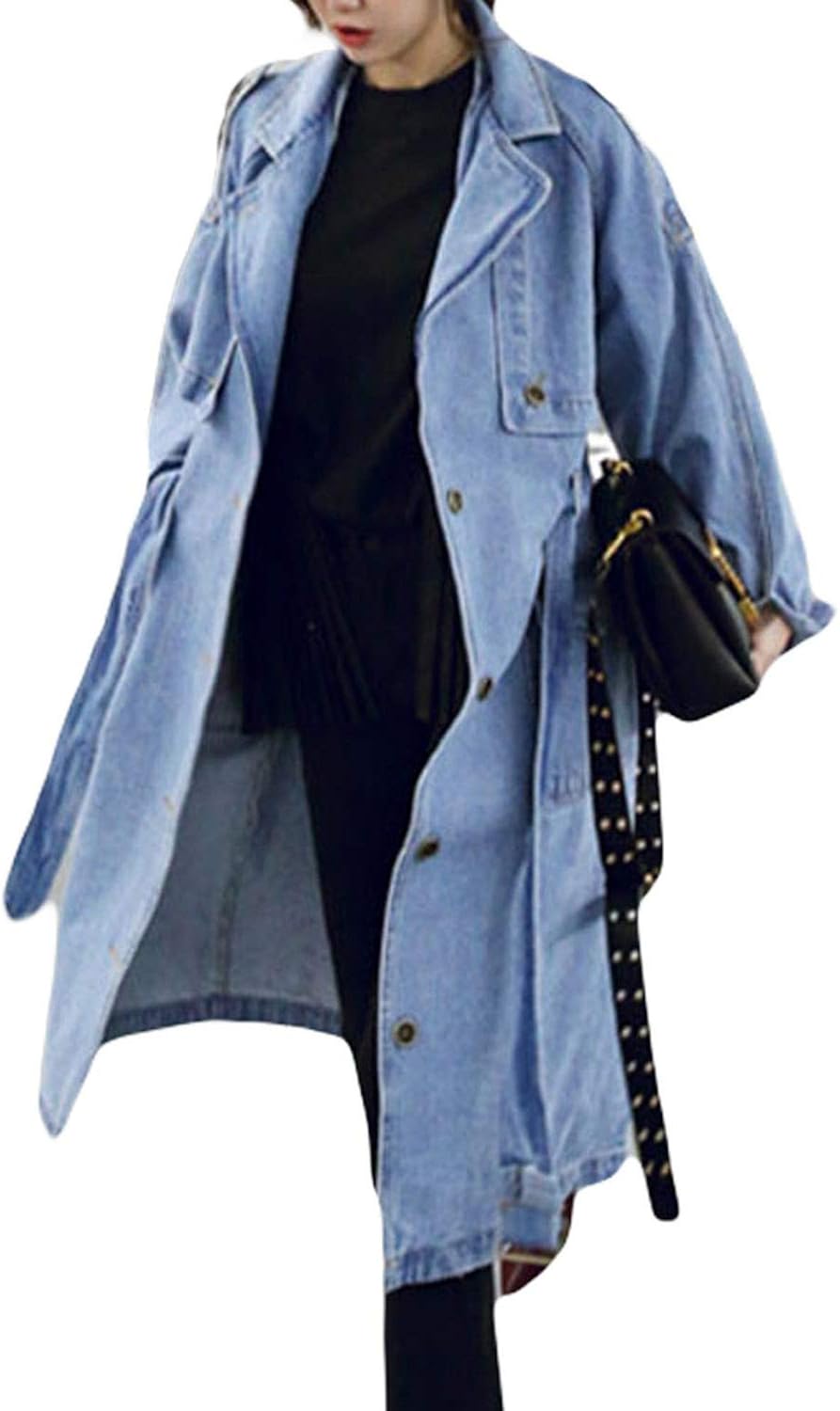 women's denim trench coats