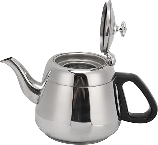 Teekessel, Induktions-Teekanne Teekessel mit Flöte Edelstahl-Herd-Teekessel mit Filter-TeekannenSchnell kochende Hitze Wasser Teekanne Teekocher aus Edelstahl für heißes Wasser auf dem Herd(1.5L)