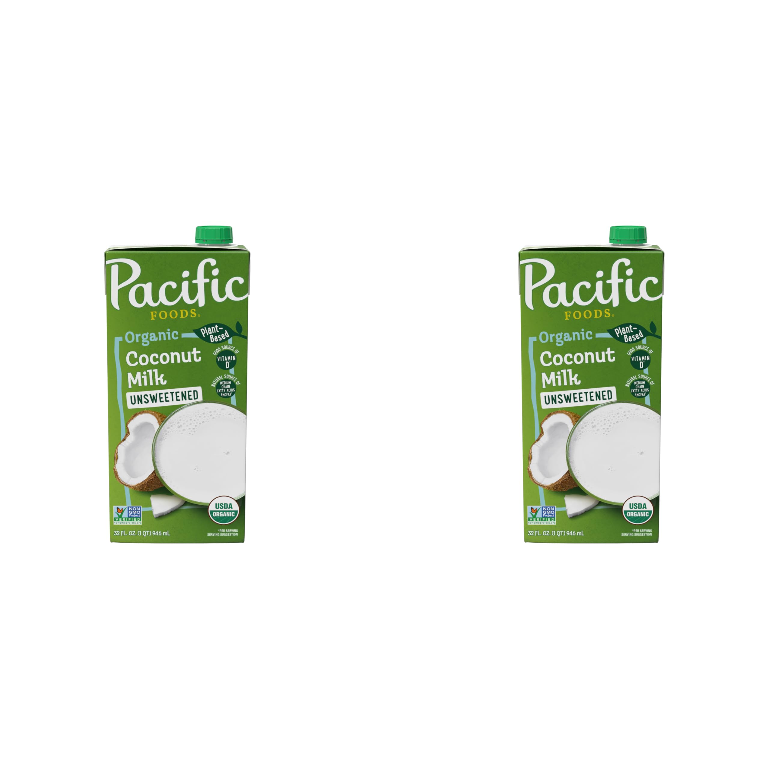 Pacific Foods Coconut Milk / 32 Fl Oz (Pack of 2) / 1 Coconut Milk & Cream