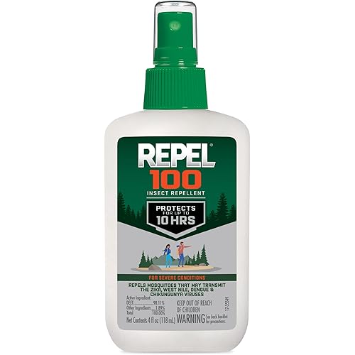 Repel 100 Insect Repellent, Pump Spray, 4-Fluid Ounces, 10-Hour Protection