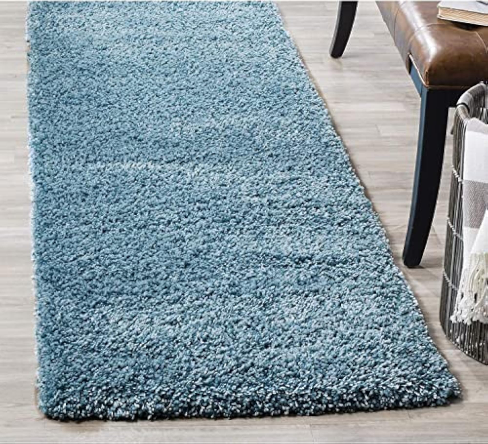 Home Décor Runner Plain Shaggy Modern Collection Microfiber Runners