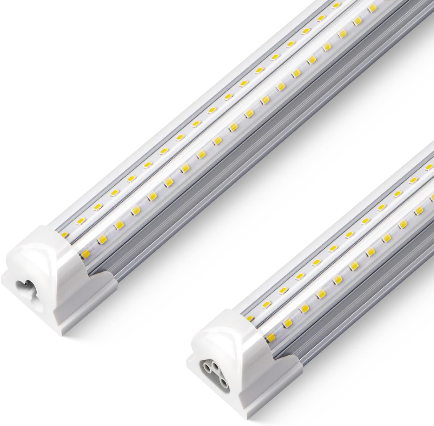 2-Pack 3FT LED Shop Lights, 30W 4680LM 5000K Super Bright, T8 Integrated LED Tube Light, 270 Degree Lighting for Garage Warehouse, Shop, Barn