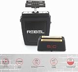 Rasoir Électrique Hommes Barbe et Cheveux Stylecraft Rebel by Gamma Più, Rasoir Barbe Électrique Sans Fil, Autonomie de 100 Minutes, Rasoir de Poche Compact et Portable 150gr, Ergonomique, 11.000 rpm - 4
