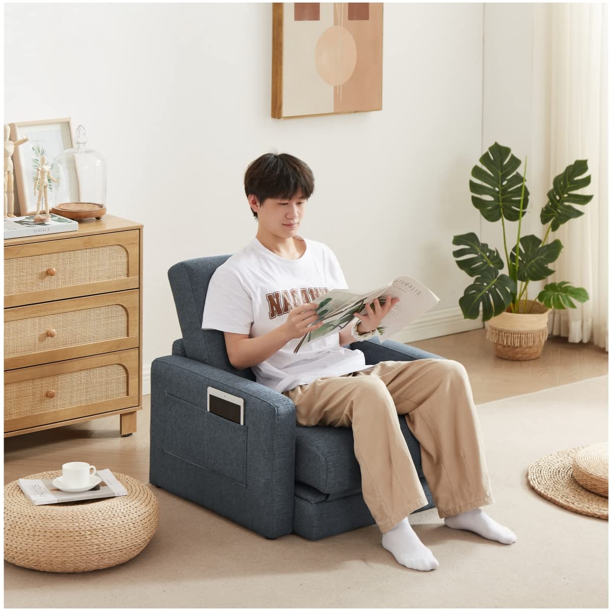 家具 Kozomyer Amazon｜Kozomyer ソファーベッド 2人掛け 3WAY カウチソファ