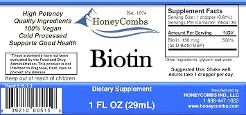 Hair Growth Vitamins for Women and Men, Liquid Biotin B7 Drops, 1oz