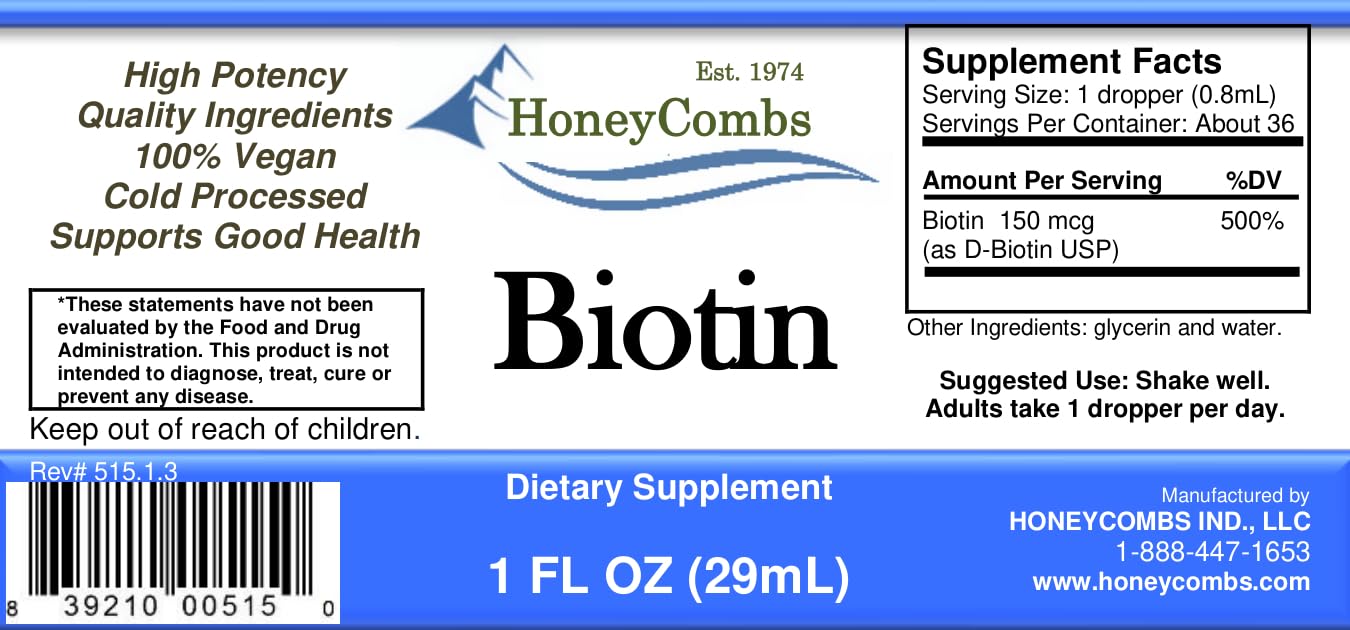 Hair Growth Vitamins for Women and Men, Liquid Biotin B7 Drops, 1oz — Amazon image 2