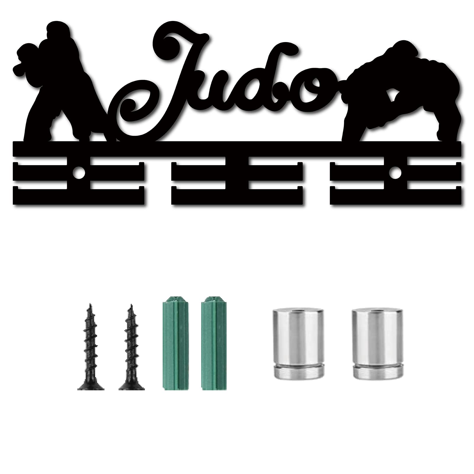 CREATCABIN - Soporte para Medallas de Judo, Colgador de Medallas Deportivas, Soporte de Acrílico para Colgar En la Pared Montado sobre 40 medallas para Atletas, Corredores, Campeones de Fútbol