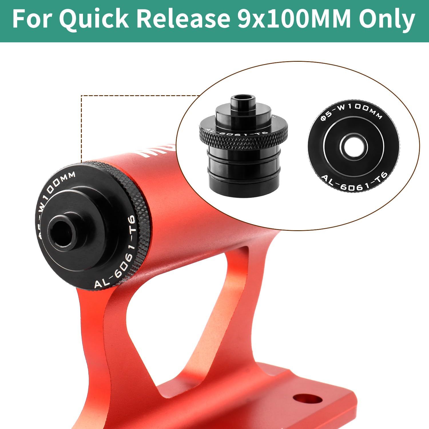 Bike Fork Mount Block 9x100mm Quick Release Bicycle