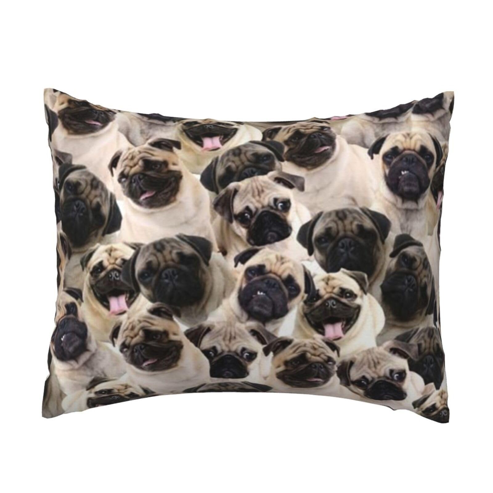 GSGCSBYMLG cute Pug printed Pillow Case 20x26in Cushion Cover