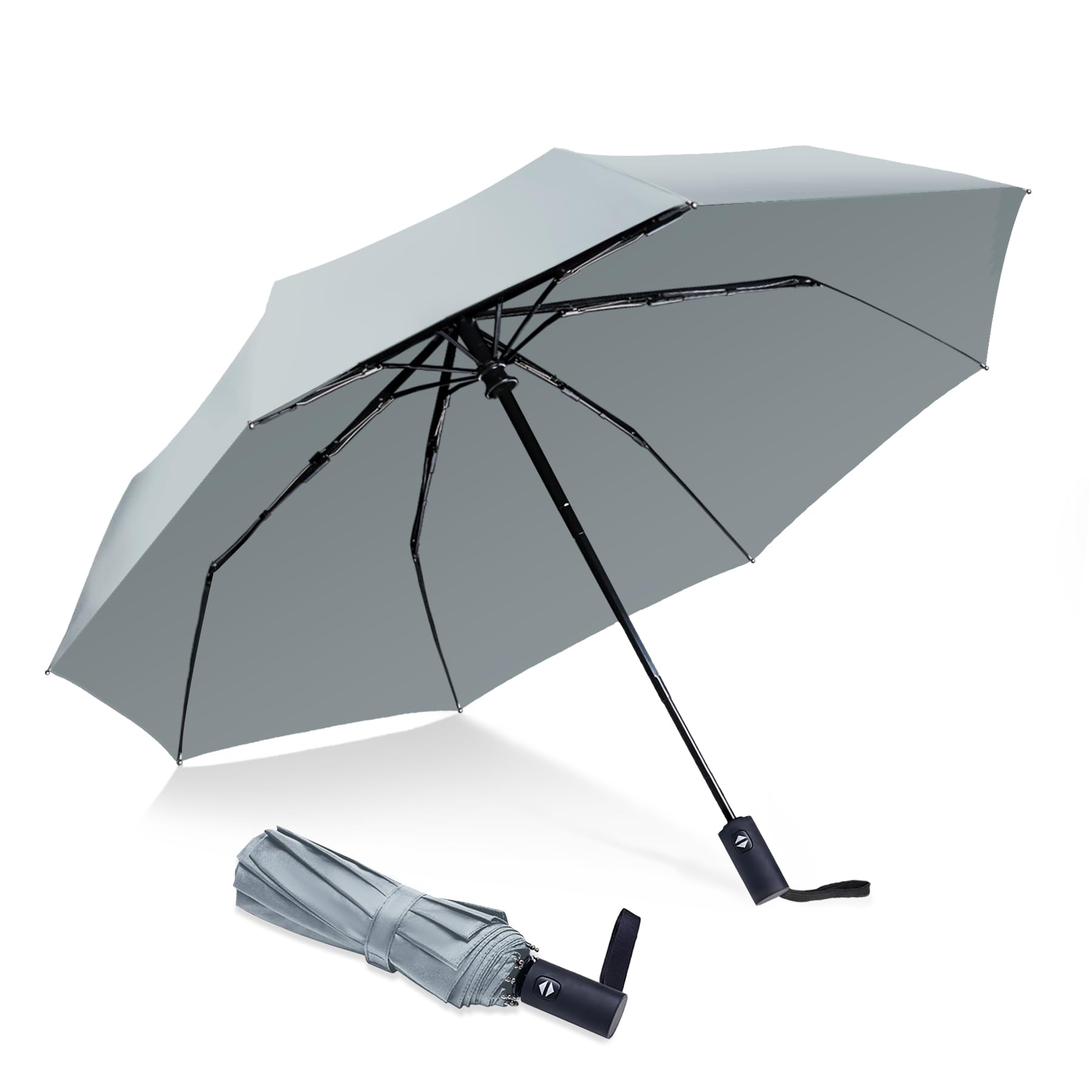 NPCQUN Travel Essentials Umbrella Windproof Compact Collapsible Light, Automatic, Strong and Portable, Wind Resistant Folding Small Umbrella for Rain