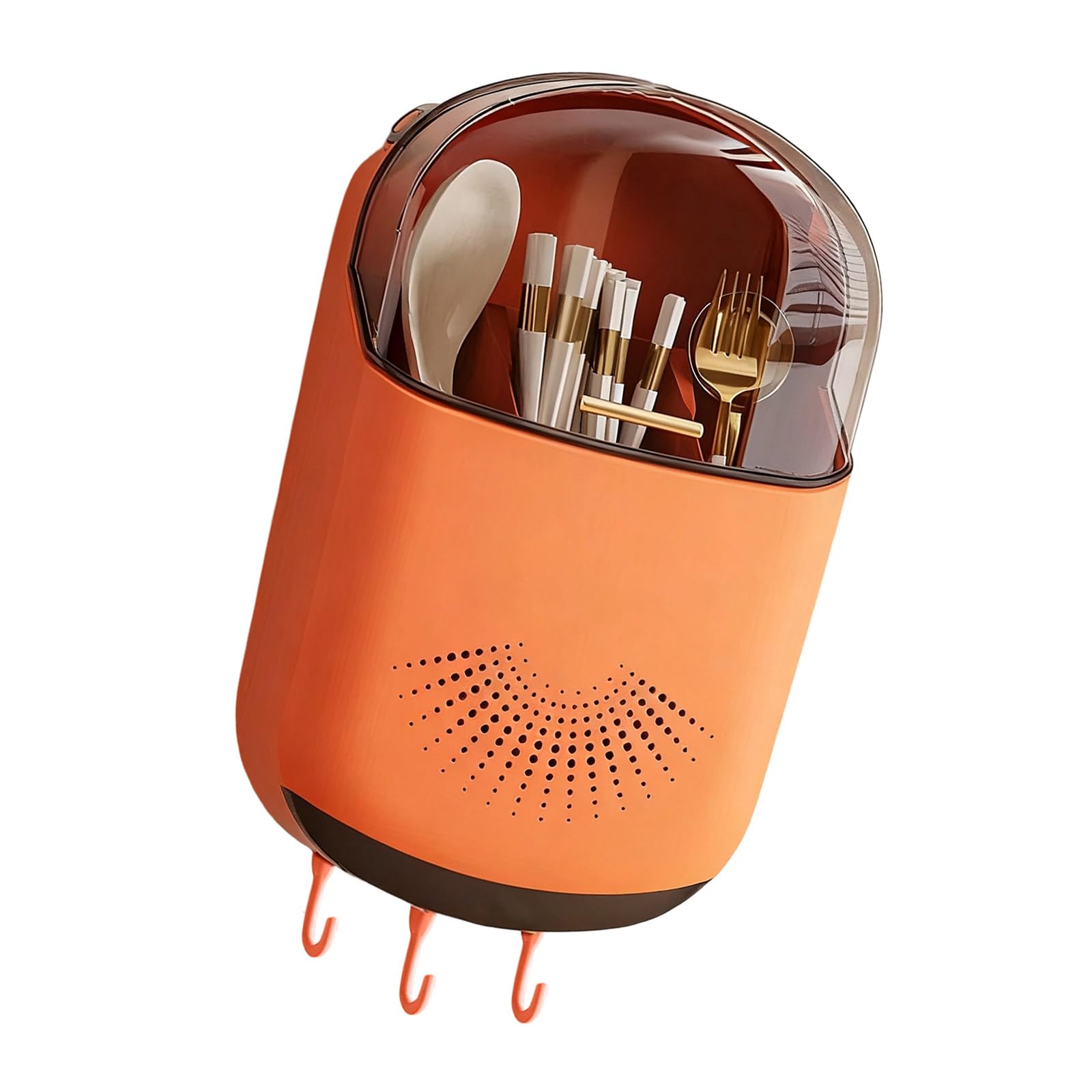 YWLUUOO Multifunctional Kitchen Utensil Organiser Wall Mount Cutlery Drying Rack Space Saving Kitchen Cutlery Holder Chopstick Holder