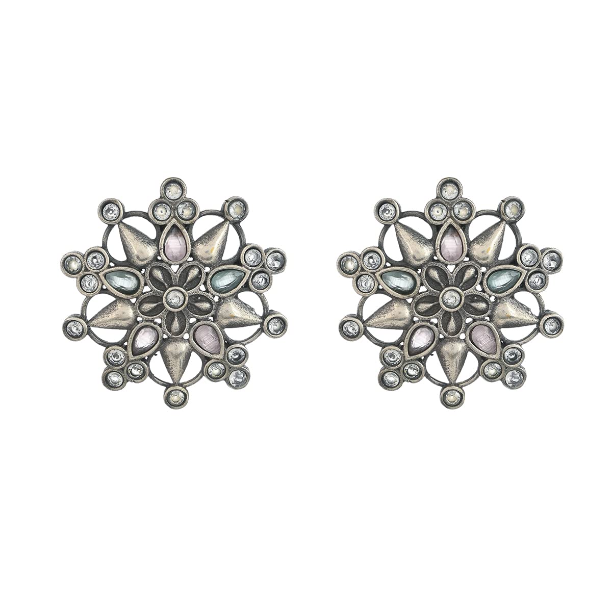 See full amazon price history chart for Voylla Antique Elegance Mandela Inspired Brass Oxidised Silver Plated Stud Earrings Voylla Antique Elegance Mandela Inspired Brass Oxidised Silver Plated Stud Earrings (B0BHX2RZKV) Amazon Price History, Amazon Price Tracker