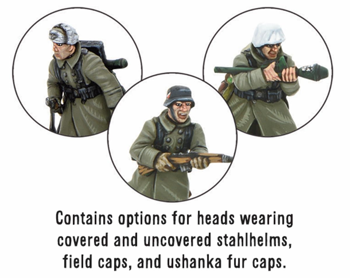 Bolt Action Winter German Grenadiers Infantry 1:56 WWII Military
