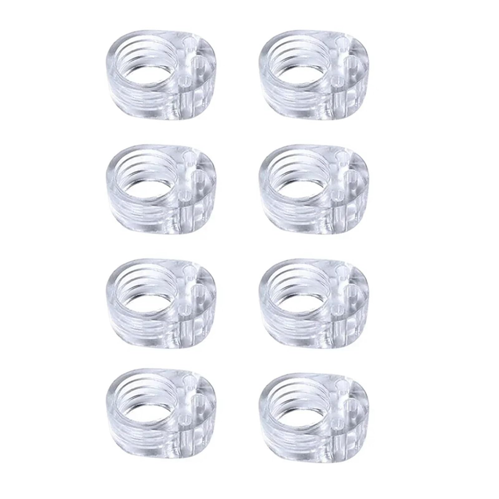 Door Stop Stop Floor Door Stops Buffer No Drill Stopper Home Improvement Furniture Wall Safety Hardware Transparent Supplies Silicone(8pcs)