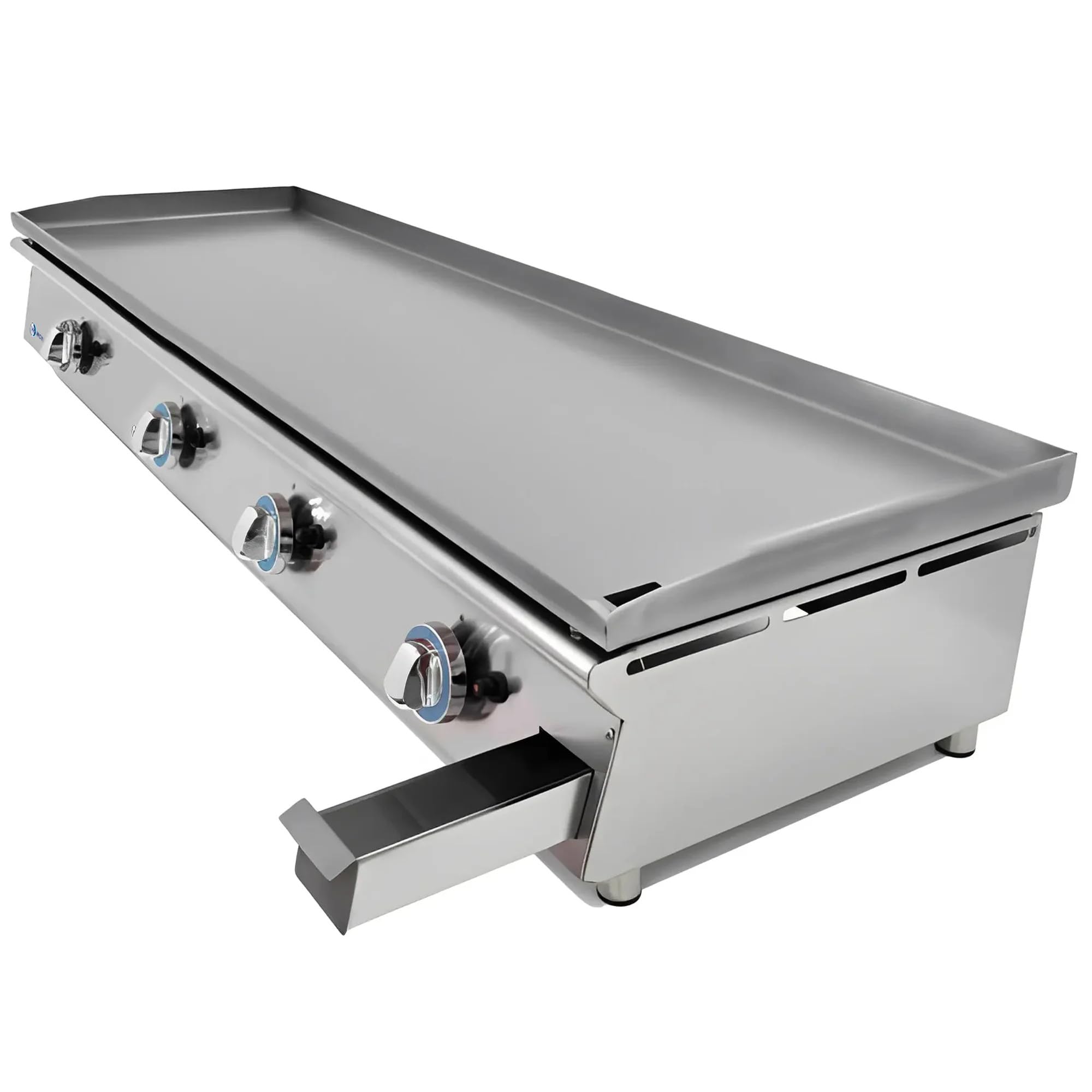 MBH – Piastra professionale a gas LUX WORLDMAI da 120 cm in acciaio laminato per la ristorazione. Fry top con struttura in acciaio inox per cucina professionale di bar e ristorante.