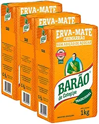 Erva Mate Tradicional Vácuo Chimarrão Barão Cotegipe 3und 1k
