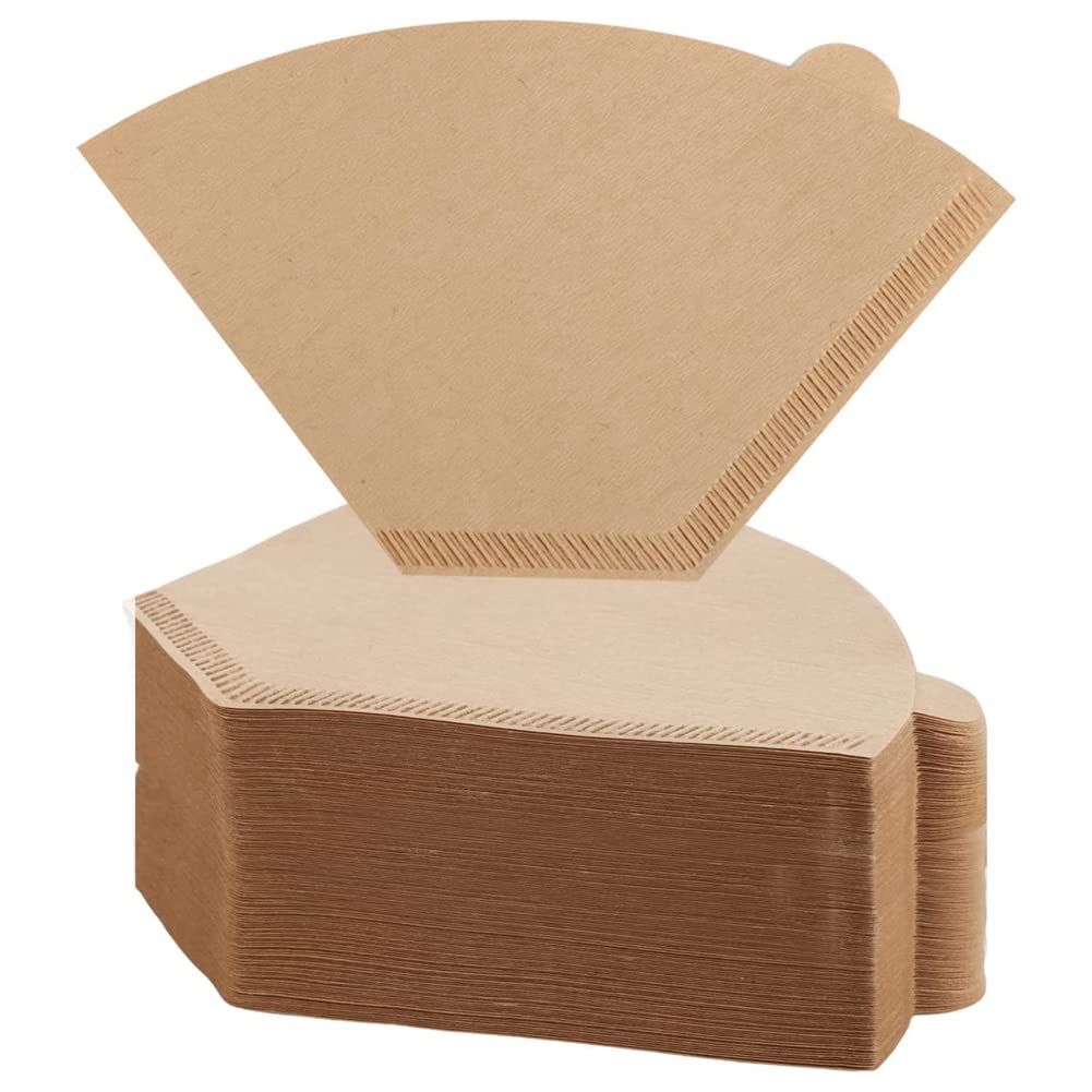CTRLZS 200Pcs Coffee Filter Natural Unbleached Coffee Filters Cone Paper Disposable Coffee Filters for Pour over and Drip