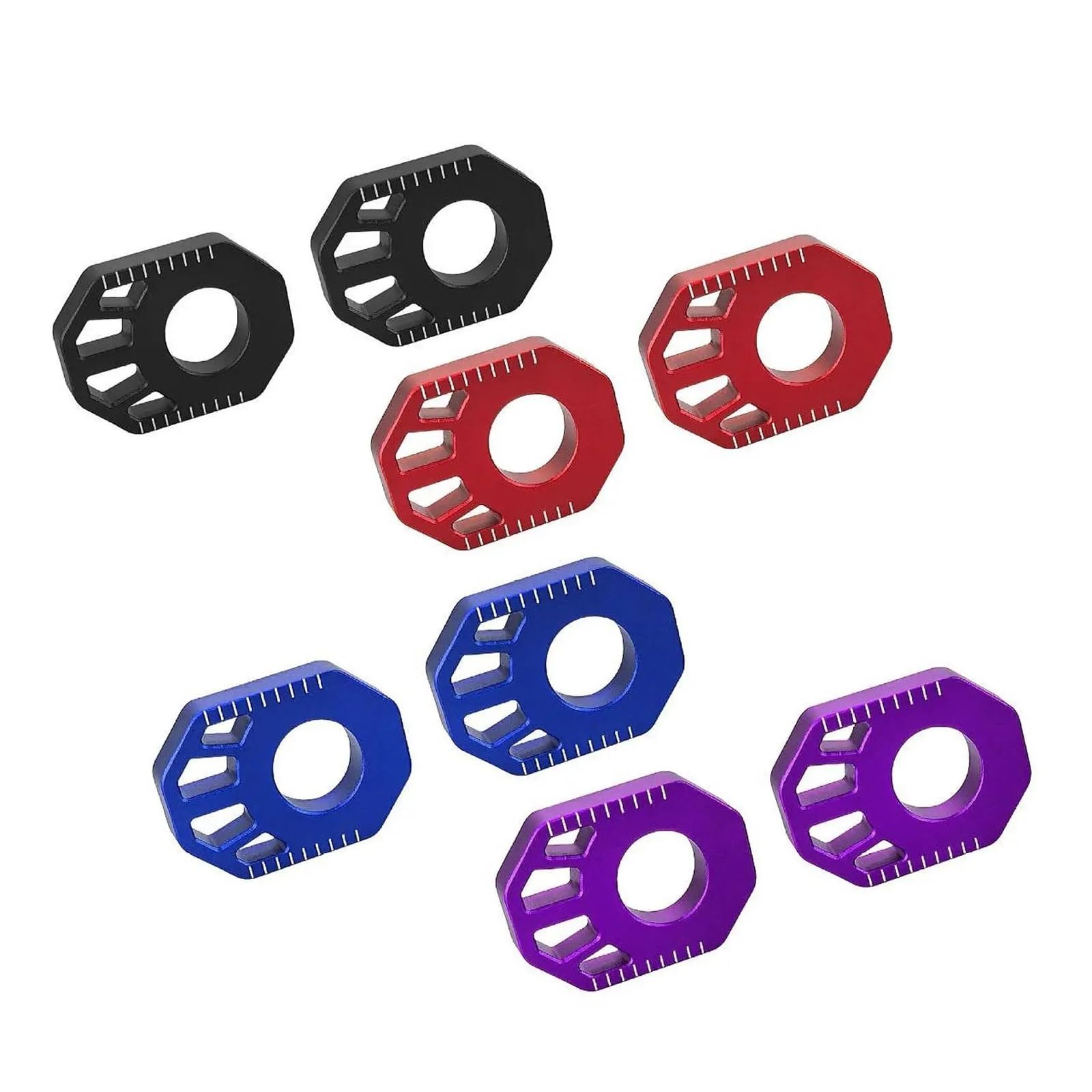 Ajusteur de Chaîne Ajusteur de chaîne de vélo tout-terrain Convient pour Honda CRF250L CRF300L, blocs d'essieu arrière, tendeur de chaîne, pièces hors route Tendeur de Chaîne de Réglage de | Blue