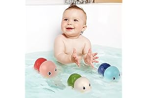 Wind-Up Bath Turtles - Water-Powered Pool Buddies for Babies Aged 6-12 Months