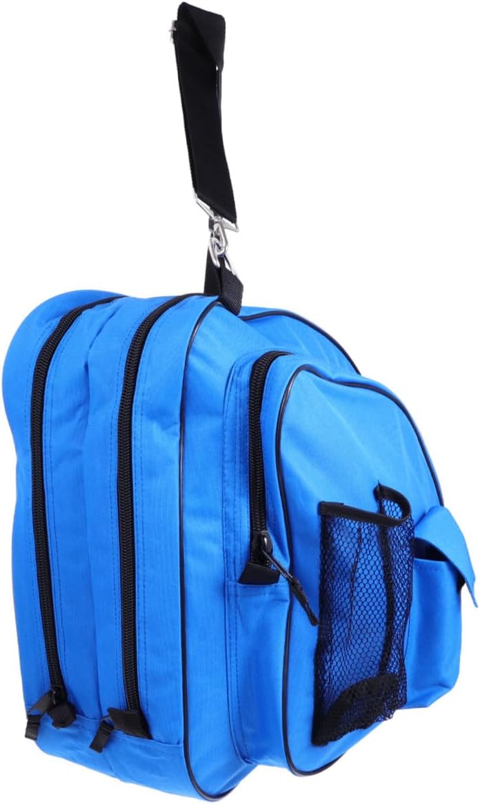 Roller Skates Storage Bag Portable Skate Carry Pouch Lightweight Protective Bag with Blue