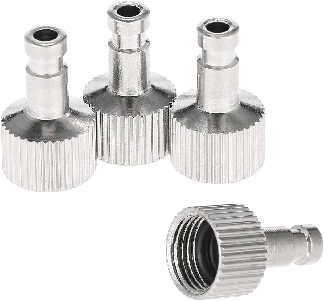 HUBEST Airbrush quick disconnect coupler release fitting 4 Male fitting, 1/8" M-F