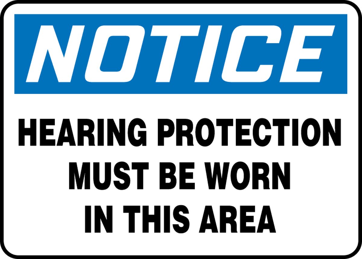 Panneau contre le bruit industriel notice hearing protection