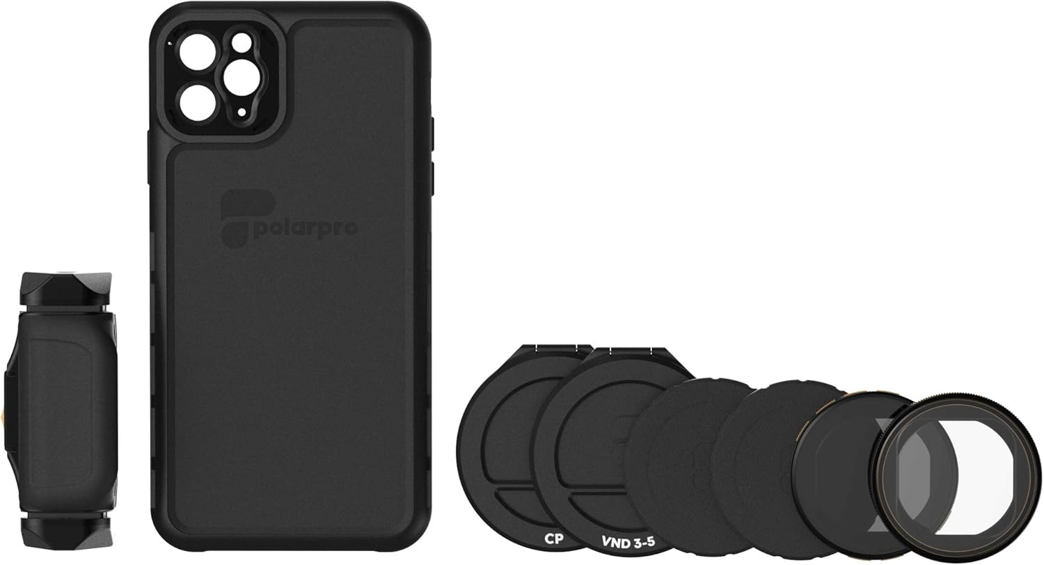 50% Off Discount PolarPro LiteChaser Pro Visionary Kit for iPhone 11 Pro Max Case + Handle + PolarFilter + VND Filter