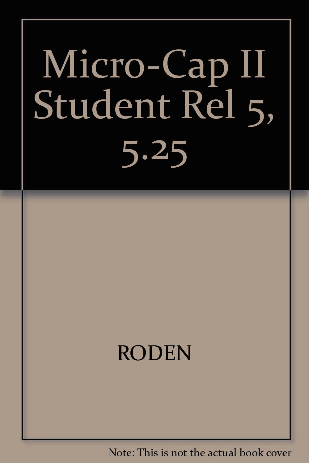 Micro-Cap II Student Rel 5, 5.25