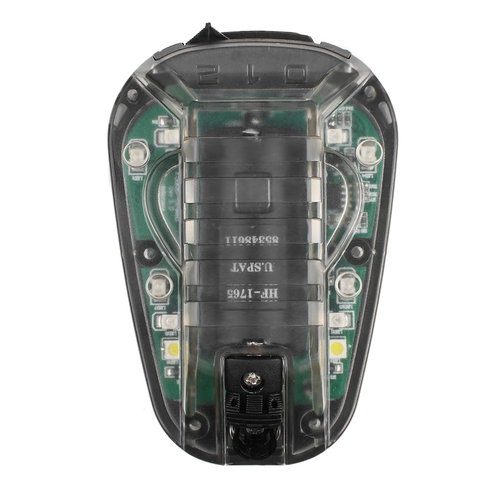 IR Strobe Light, Tactical Helmet Light, Military Identification Light with Optional 4 Modes, Survival Signal Light for Outdoor Sports (Black Base-Green Light)