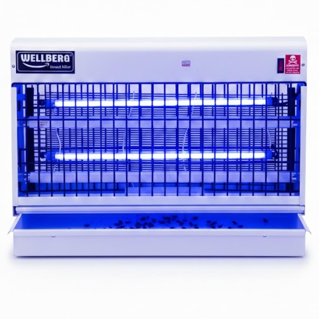 Wellberg 40W UV Mosquito Killer Machine 2 FT Electric Fly Insect Killer, Bug Zapper Lamp for Home Commercial Indoor Use, Wide Coverage, Durable Metal Body and Hanging Installation-image-35