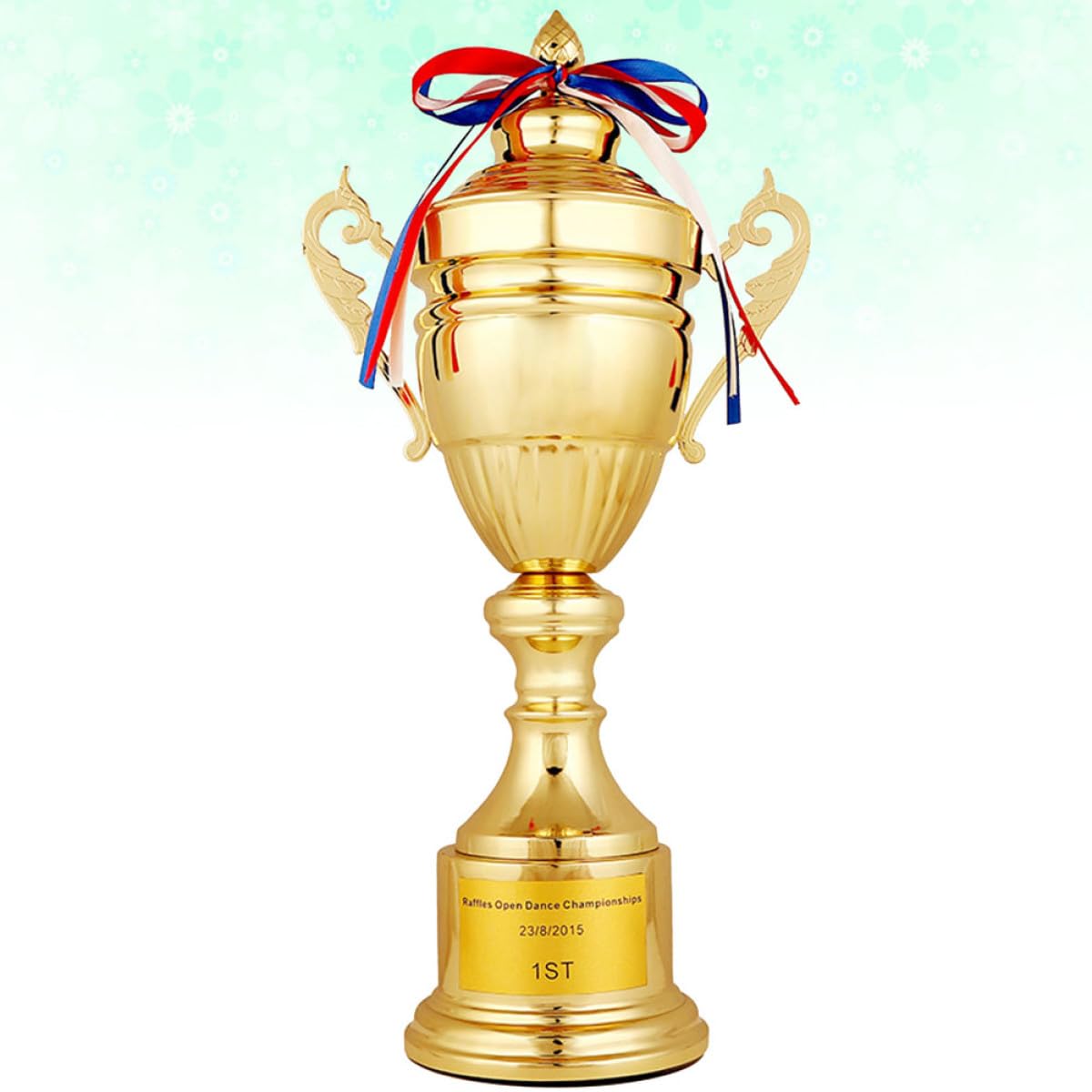 DOITOOL Trofeo de 42 Cm Diseño de Metal Dorado de Copa de Metal para de Entrega de Premios y Reconocimiento en Deportivos